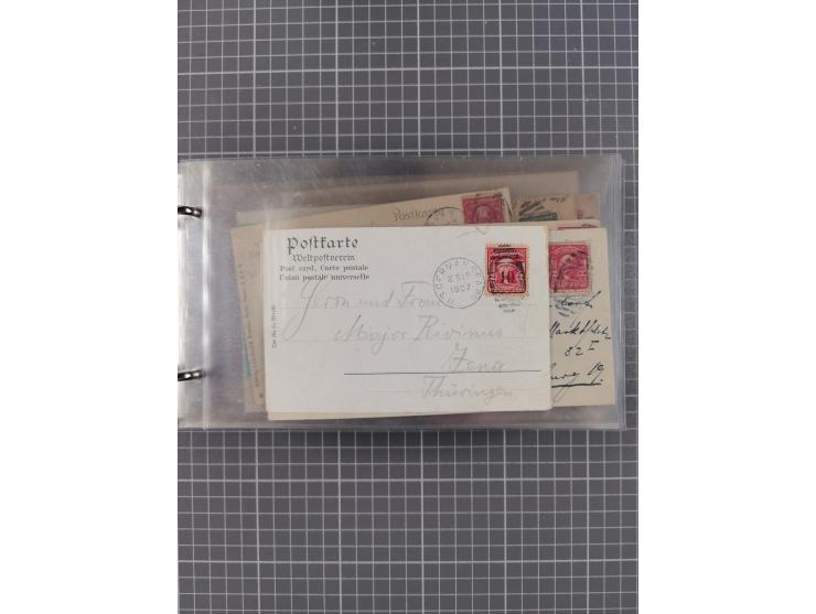 1892/1939, umfangreiche Sammlung “U.S. GERMAN SEA POST” mit ca. 400 Briefen, Karten und Ganzsachen, Schwerpunkt vor 1920 mit 