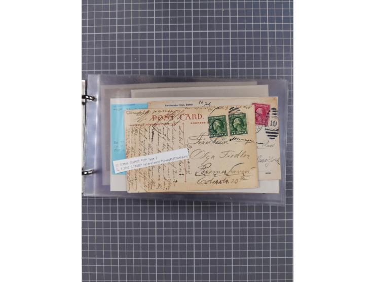 1892/1939, umfangreiche Sammlung “U.S. GERMAN SEA POST” mit ca. 400 Briefen, Karten und Ganzsachen, Schwerpunkt vor 1920 mit 