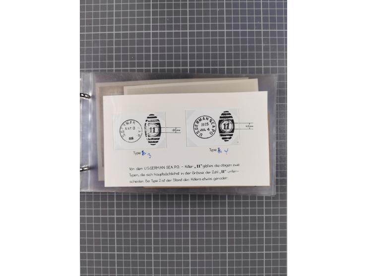 1892/1939, umfangreiche Sammlung “U.S. GERMAN SEA POST” mit ca. 400 Briefen, Karten und Ganzsachen, Schwerpunkt vor 1920 mit 