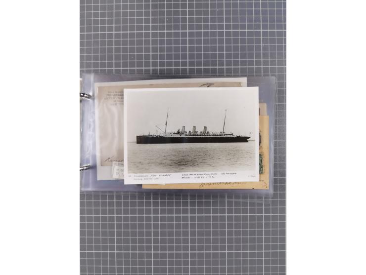 1892/1939, umfangreiche Sammlung “U.S. GERMAN SEA POST” mit ca. 400 Briefen, Karten und Ganzsachen, Schwerpunkt vor 1920 mit 