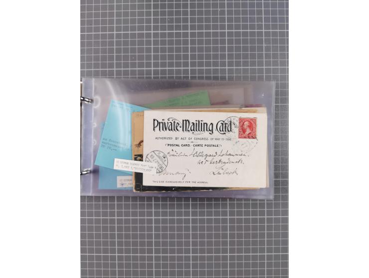 1892/1939, umfangreiche Sammlung “U.S. GERMAN SEA POST” mit ca. 400 Briefen, Karten und Ganzsachen, Schwerpunkt vor 1920 mit 