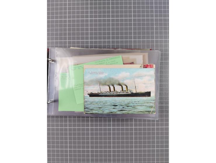 1892/1939, umfangreiche Sammlung “U.S. GERMAN SEA POST” mit ca. 400 Briefen, Karten und Ganzsachen, Schwerpunkt vor 1920 mit 