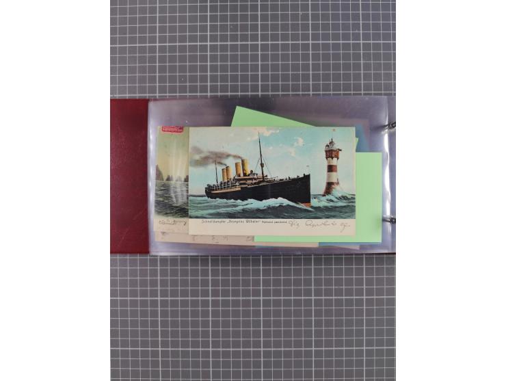 1892/1939, umfangreiche Sammlung “U.S. GERMAN SEA POST” mit ca. 400 Briefen, Karten und Ganzsachen, Schwerpunkt vor 1920 mit 