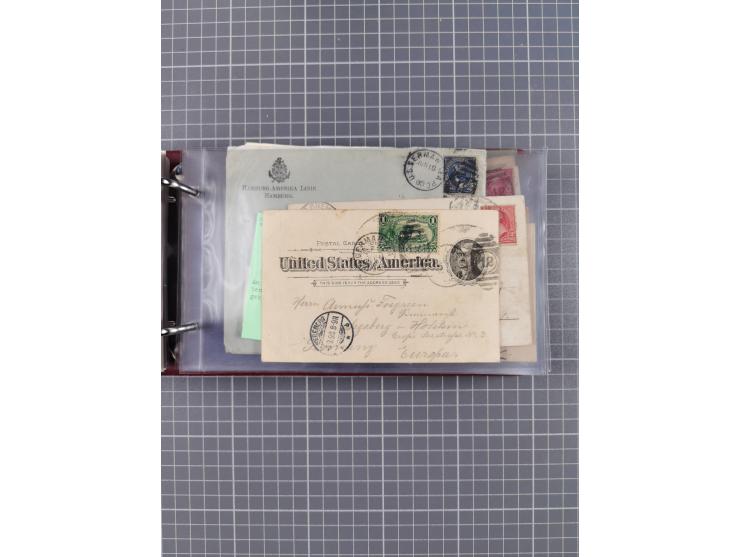 1892/1939, umfangreiche Sammlung “U.S. GERMAN SEA POST” mit ca. 400 Briefen, Karten und Ganzsachen, Schwerpunkt vor 1920 mit 