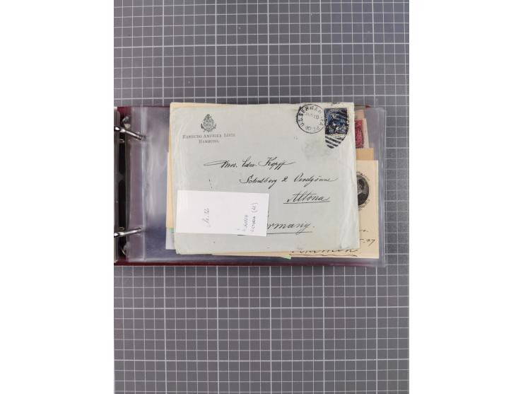 1892/1939, umfangreiche Sammlung “U.S. GERMAN SEA POST” mit ca. 400 Briefen, Karten und Ganzsachen, Schwerpunkt vor 1920 mit 