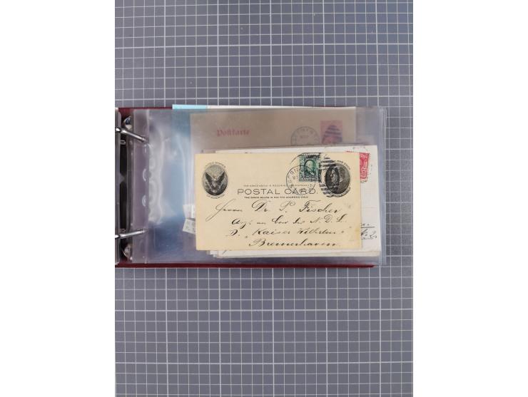 1892/1939, umfangreiche Sammlung “U.S. GERMAN SEA POST” mit ca. 400 Briefen, Karten und Ganzsachen, Schwerpunkt vor 1920 mit 