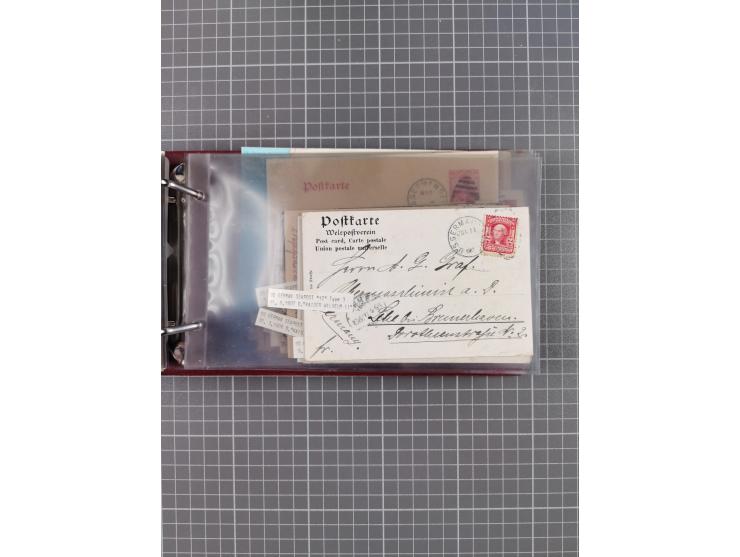1892/1939, umfangreiche Sammlung “U.S. GERMAN SEA POST” mit ca. 400 Briefen, Karten und Ganzsachen, Schwerpunkt vor 1920 mit 