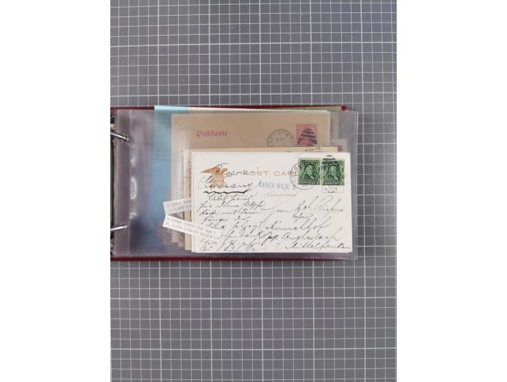 1892/1939, umfangreiche Sammlung “U.S. GERMAN SEA POST” mit ca. 400 Briefen, Karten und Ganzsachen, Schwerpunkt vor 1920 mit 