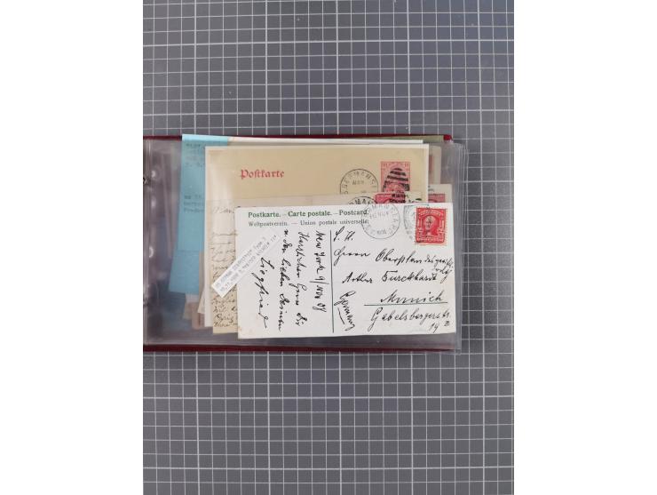 1892/1939, umfangreiche Sammlung “U.S. GERMAN SEA POST” mit ca. 400 Briefen, Karten und Ganzsachen, Schwerpunkt vor 1920 mit 