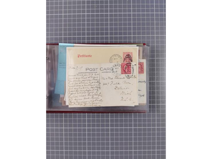 1892/1939, umfangreiche Sammlung “U.S. GERMAN SEA POST” mit ca. 400 Briefen, Karten und Ganzsachen, Schwerpunkt vor 1920 mit 