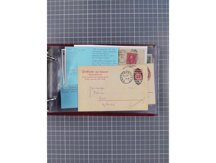 1892/1939, umfangreiche Sammlung “U.S. GERMAN SEA POST” mit ca. 400 Briefen, Karten und Ganzsachen, Schwerpunkt vor 1920 mit 