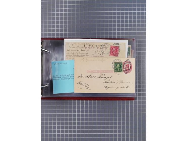 1892/1939, umfangreiche Sammlung “U.S. GERMAN SEA POST” mit ca. 400 Briefen, Karten und Ganzsachen, Schwerpunkt vor 1920 mit 