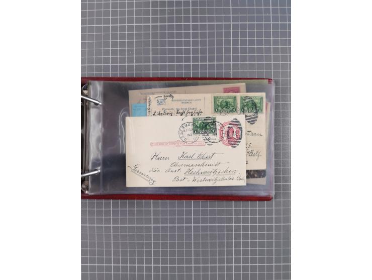 1892/1939, umfangreiche Sammlung “U.S. GERMAN SEA POST” mit ca. 400 Briefen, Karten und Ganzsachen, Schwerpunkt vor 1920 mit 
