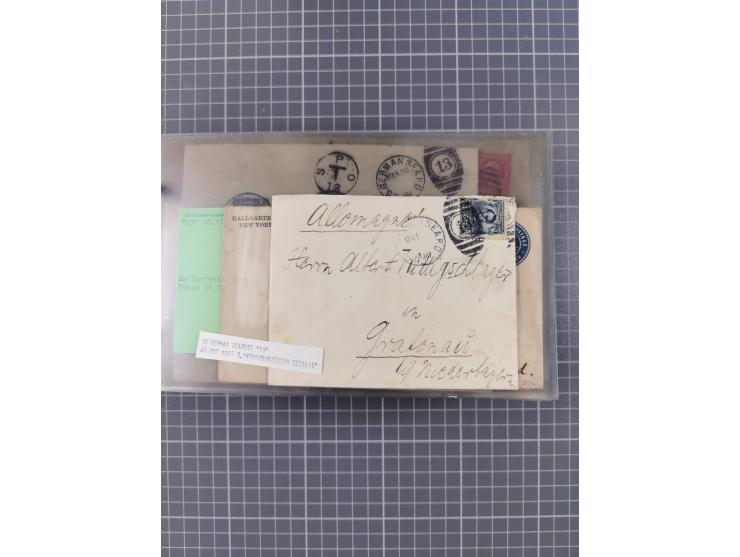 1892/1939, umfangreiche Sammlung “U.S. GERMAN SEA POST” mit ca. 400 Briefen, Karten und Ganzsachen, Schwerpunkt vor 1920 mit 