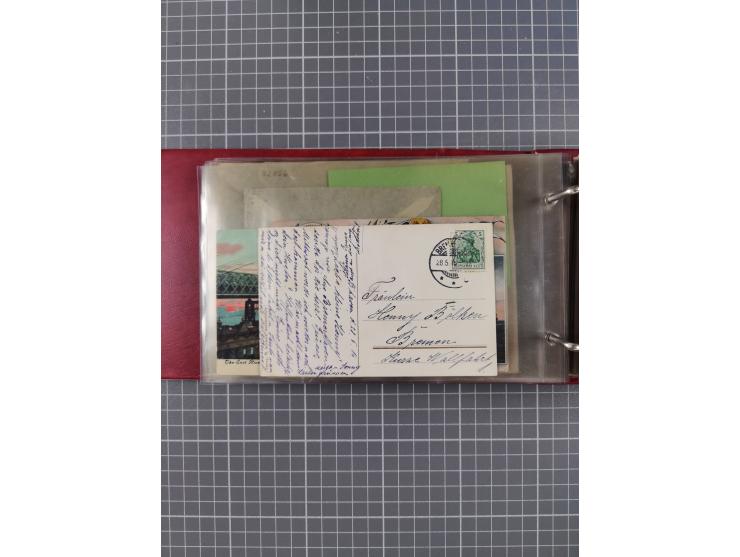 1892/1939, umfangreiche Sammlung “U.S. GERMAN SEA POST” mit ca. 400 Briefen, Karten und Ganzsachen, Schwerpunkt vor 1920 mit 