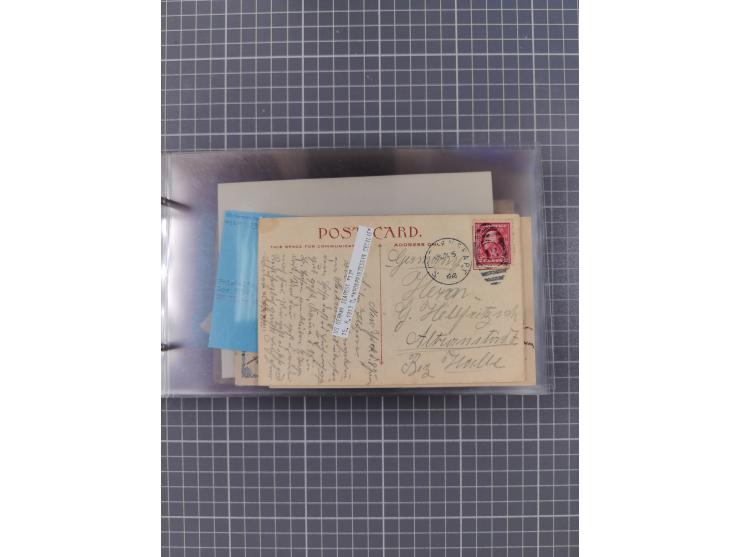 1892/1939, umfangreiche Sammlung “U.S. GERMAN SEA POST” mit ca. 400 Briefen, Karten und Ganzsachen, Schwerpunkt vor 1920 mit 