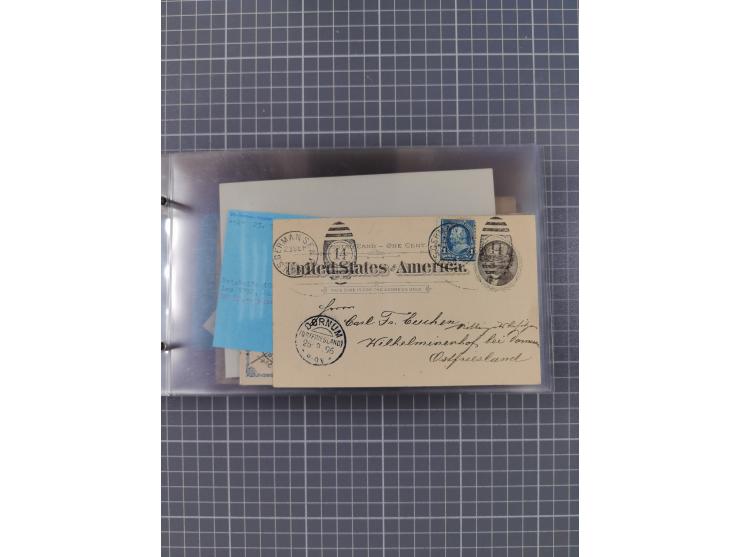 1892/1939, umfangreiche Sammlung “U.S. GERMAN SEA POST” mit ca. 400 Briefen, Karten und Ganzsachen, Schwerpunkt vor 1920 mit 