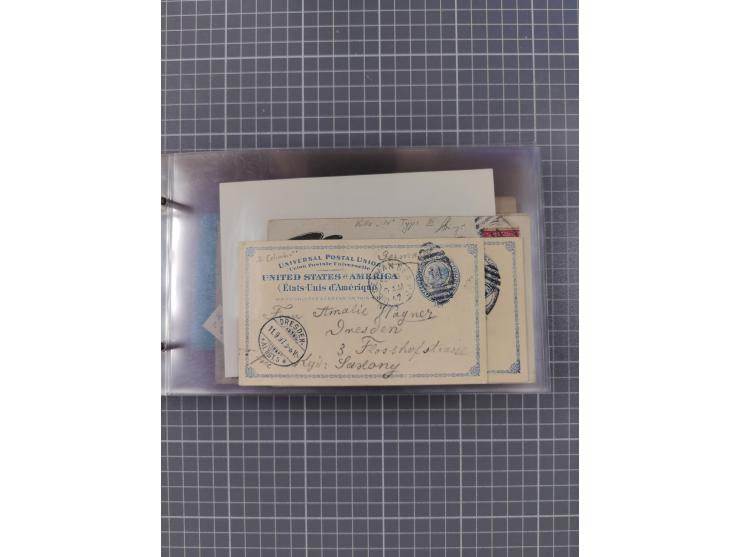 1892/1939, umfangreiche Sammlung “U.S. GERMAN SEA POST” mit ca. 400 Briefen, Karten und Ganzsachen, Schwerpunkt vor 1920 mit 