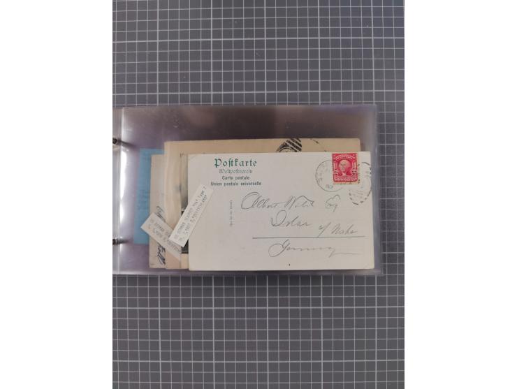 1892/1939, umfangreiche Sammlung “U.S. GERMAN SEA POST” mit ca. 400 Briefen, Karten und Ganzsachen, Schwerpunkt vor 1920 mit 