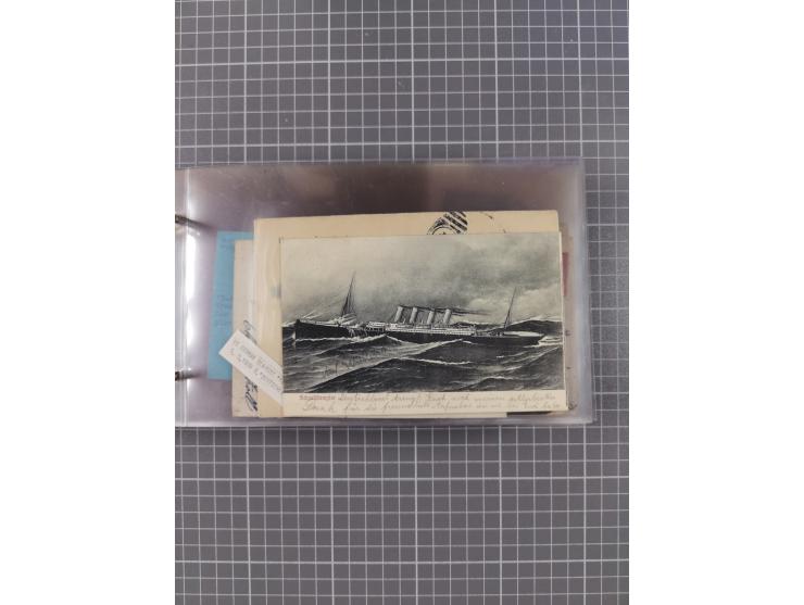 1892/1939, umfangreiche Sammlung “U.S. GERMAN SEA POST” mit ca. 400 Briefen, Karten und Ganzsachen, Schwerpunkt vor 1920 mit 
