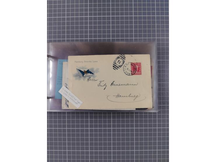 1892/1939, umfangreiche Sammlung “U.S. GERMAN SEA POST” mit ca. 400 Briefen, Karten und Ganzsachen, Schwerpunkt vor 1920 mit 