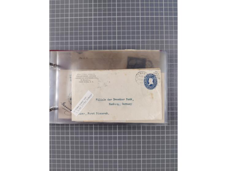 1892/1939, umfangreiche Sammlung “U.S. GERMAN SEA POST” mit ca. 400 Briefen, Karten und Ganzsachen, Schwerpunkt vor 1920 mit 