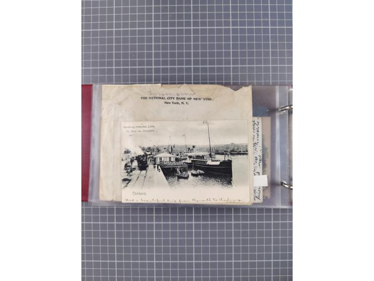 1892/1939, umfangreiche Sammlung “U.S. GERMAN SEA POST” mit ca. 400 Briefen, Karten und Ganzsachen, Schwerpunkt vor 1920 mit 