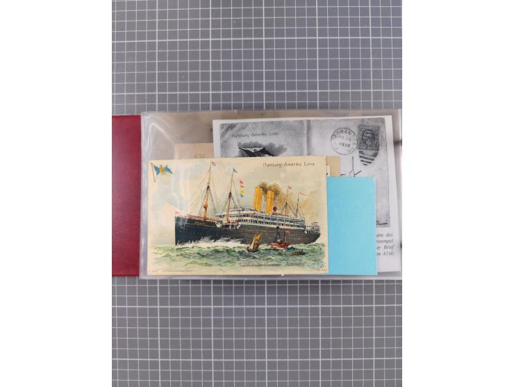 1892/1939, umfangreiche Sammlung “U.S. GERMAN SEA POST” mit ca. 400 Briefen, Karten und Ganzsachen, Schwerpunkt vor 1920 mit 