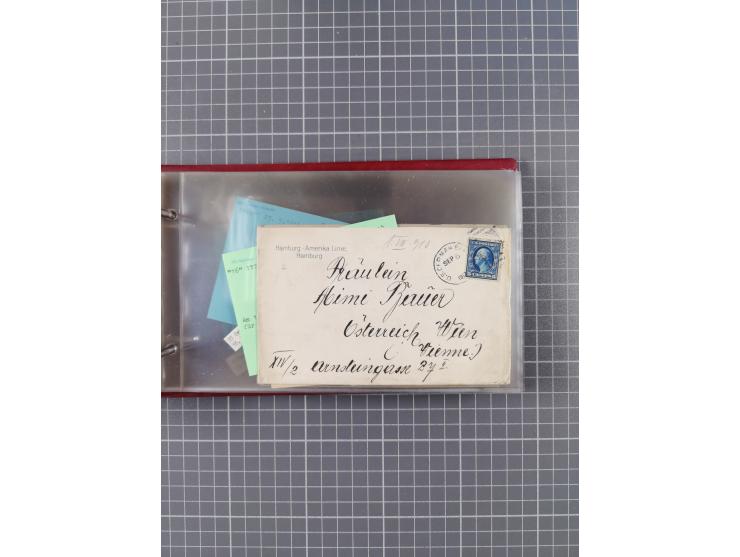 1892/1939, umfangreiche Sammlung “U.S. GERMAN SEA POST” mit ca. 400 Briefen, Karten und Ganzsachen, Schwerpunkt vor 1920 mit 