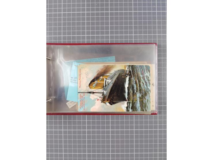 1892/1939, umfangreiche Sammlung “U.S. GERMAN SEA POST” mit ca. 400 Briefen, Karten und Ganzsachen, Schwerpunkt vor 1920 mit 