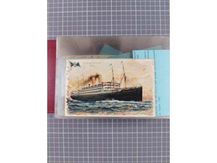 1892/1939, umfangreiche Sammlung “U.S. GERMAN SEA POST” mit ca. 400 Briefen, Karten und Ganzsachen, Schwerpunkt vor 1920 mit 