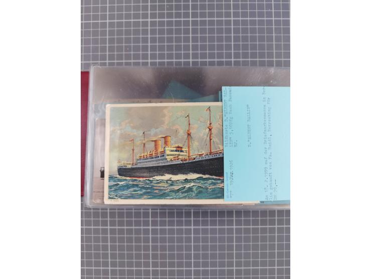 1892/1939, umfangreiche Sammlung “U.S. GERMAN SEA POST” mit ca. 400 Briefen, Karten und Ganzsachen, Schwerpunkt vor 1920 mit 