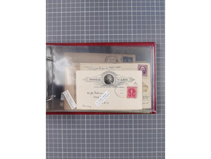 1892/1939, umfangreiche Sammlung “U.S. GERMAN SEA POST” mit ca. 400 Briefen, Karten und Ganzsachen, Schwerpunkt vor 1920 mit 
