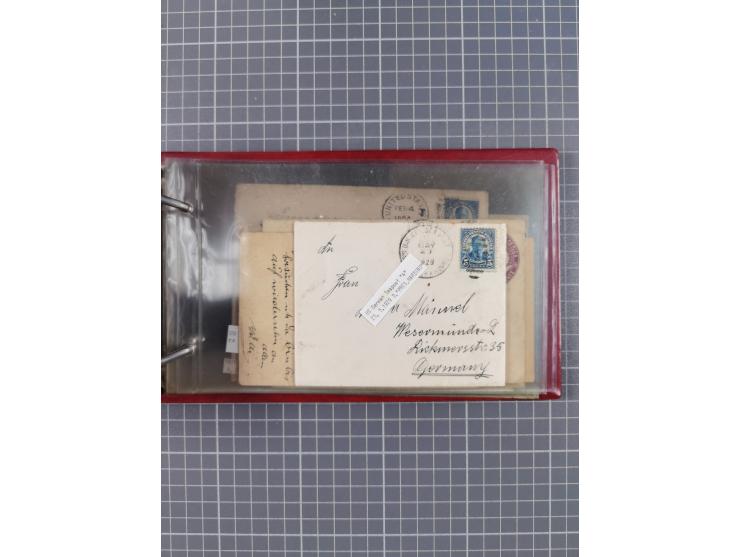 1892/1939, umfangreiche Sammlung “U.S. GERMAN SEA POST” mit ca. 400 Briefen, Karten und Ganzsachen, Schwerpunkt vor 1920 mit 