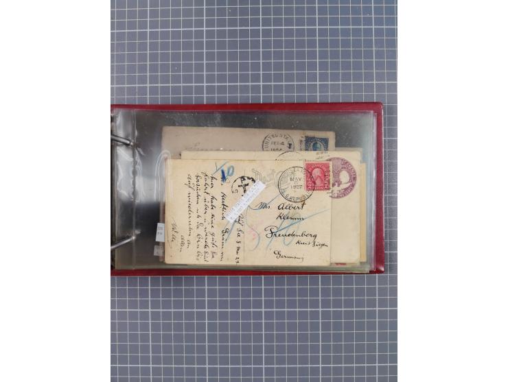 1892/1939, umfangreiche Sammlung “U.S. GERMAN SEA POST” mit ca. 400 Briefen, Karten und Ganzsachen, Schwerpunkt vor 1920 mit 