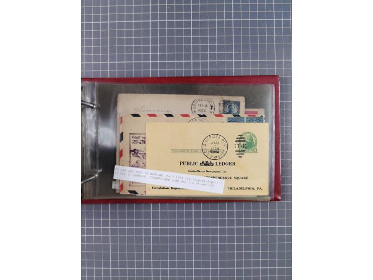 1892/1939, umfangreiche Sammlung “U.S. GERMAN SEA POST” mit ca. 400 Briefen, Karten und Ganzsachen, Schwerpunkt vor 1920 mit 