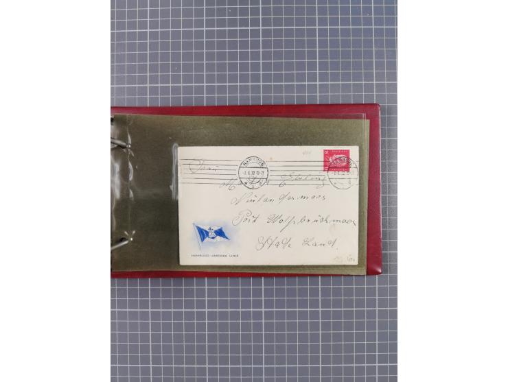 1892/1939, umfangreiche Sammlung “U.S. GERMAN SEA POST” mit ca. 400 Briefen, Karten und Ganzsachen, Schwerpunkt vor 1920 mit 