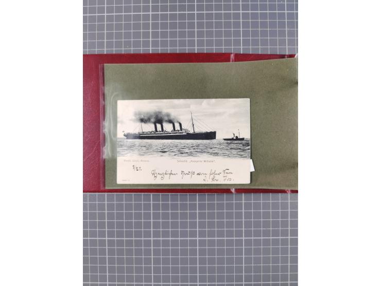 1892/1939, umfangreiche Sammlung “U.S. GERMAN SEA POST” mit ca. 400 Briefen, Karten und Ganzsachen, Schwerpunkt vor 1920 mit 