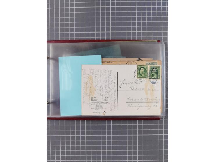 1892/1939, umfangreiche Sammlung “U.S. GERMAN SEA POST” mit ca. 400 Briefen, Karten und Ganzsachen, Schwerpunkt vor 1920 mit 