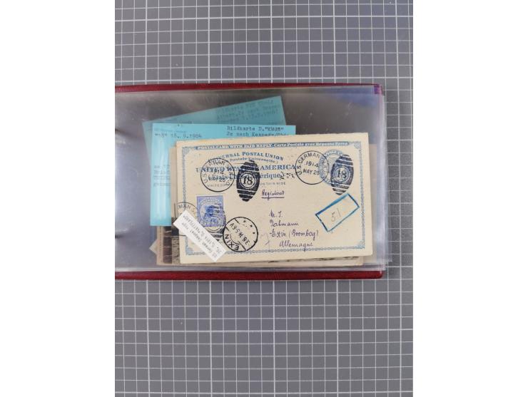 1892/1939, umfangreiche Sammlung “U.S. GERMAN SEA POST” mit ca. 400 Briefen, Karten und Ganzsachen, Schwerpunkt vor 1920 mit 