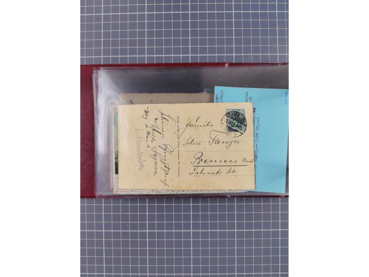 1892/1939, umfangreiche Sammlung “U.S. GERMAN SEA POST” mit ca. 400 Briefen, Karten und Ganzsachen, Schwerpunkt vor 1920 mit 