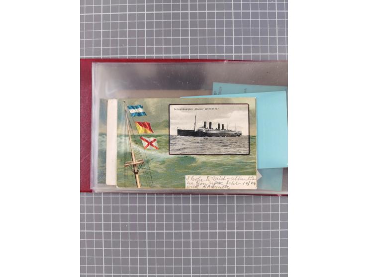 1892/1939, umfangreiche Sammlung “U.S. GERMAN SEA POST” mit ca. 400 Briefen, Karten und Ganzsachen, Schwerpunkt vor 1920 mit 
