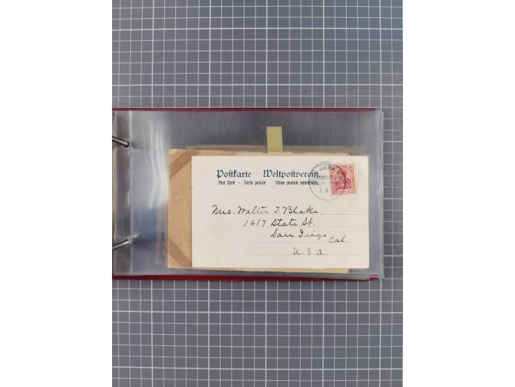 1892/1913, Sammlung “DASP HAMBURG-NEW YORK a-e” mit ca. 60 Briefen, Karten und GSK, dabei u.a. R-GSK an Dahlmann und einige B