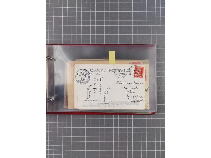 1892/1913, Sammlung “DASP HAMBURG-NEW YORK a-e” mit ca. 60 Briefen, Karten und GSK, dabei u.a. R-GSK an Dahlmann und einige B