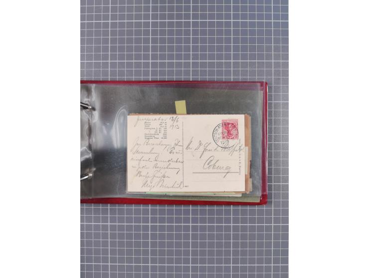 1892/1913, Sammlung “DASP HAMBURG-NEW YORK a-e” mit ca. 60 Briefen, Karten und GSK, dabei u.a. R-GSK an Dahlmann und einige B