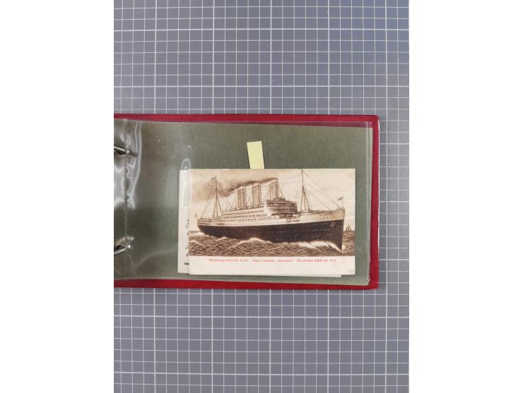 1892/1913, Sammlung “DASP HAMBURG-NEW YORK a-e” mit ca. 60 Briefen, Karten und GSK, dabei u.a. R-GSK an Dahlmann und einige B