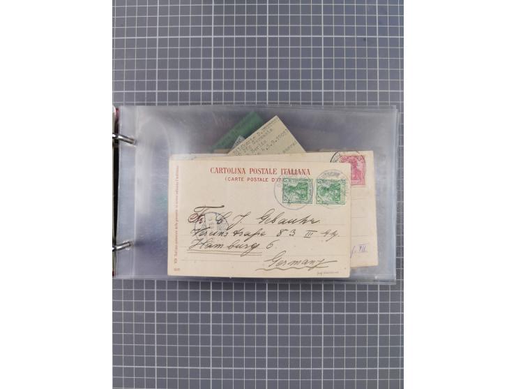 1891/1931, Sammlung “DASP LINIE HAMBURG-NEW YORK I-XXII” mit ca. 160 Briefen, Karten und GSK, dabei u.a. drei Bedarfsbelege a