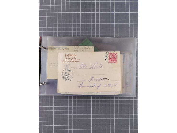 1891/1931, Sammlung “DASP LINIE HAMBURG-NEW YORK I-XXII” mit ca. 160 Briefen, Karten und GSK, dabei u.a. drei Bedarfsbelege a