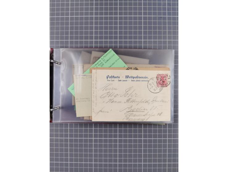 1891/1931, Sammlung “DASP LINIE HAMBURG-NEW YORK I-XXII” mit ca. 160 Briefen, Karten und GSK, dabei u.a. drei Bedarfsbelege a