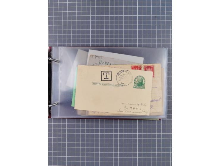 1891/1931, Sammlung “DASP LINIE HAMBURG-NEW YORK I-XXII” mit ca. 160 Briefen, Karten und GSK, dabei u.a. drei Bedarfsbelege a